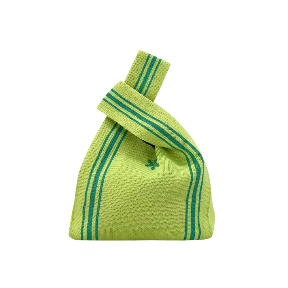 2023 fashion Knitted Weave Handbag Custom christmas Design Crochet Vest knit tote bag - KT-F22 - Detail