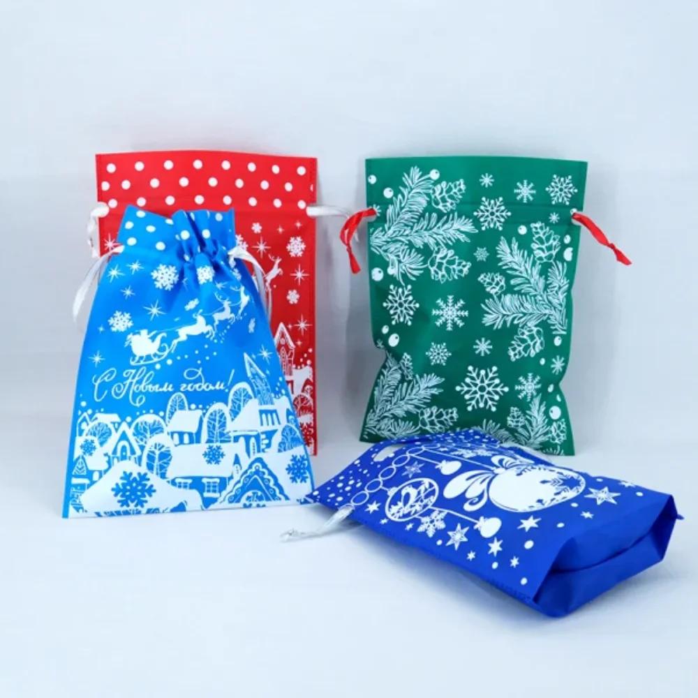 Custom logo eco friendly Christmas printed promotional non woven bag for gift - NWG-22043 - Detail
