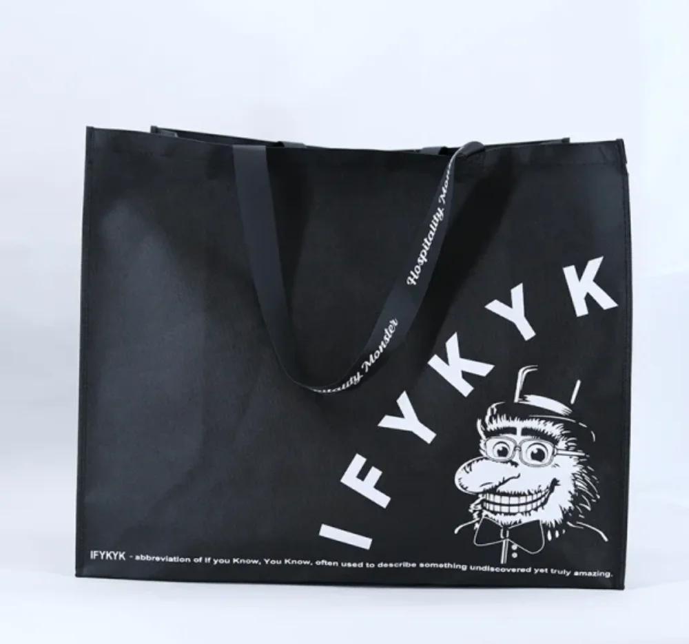 Factory Cheap Big Size Black Non woven Tote bags - NWG-2307 - Detail