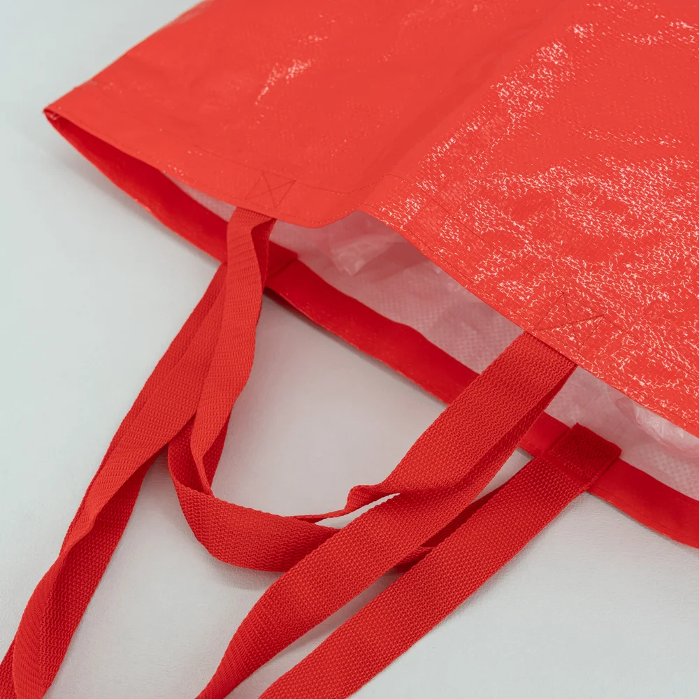 Low moq customized logo laminated PP woven shopping bags - PTA-2302 - Detail