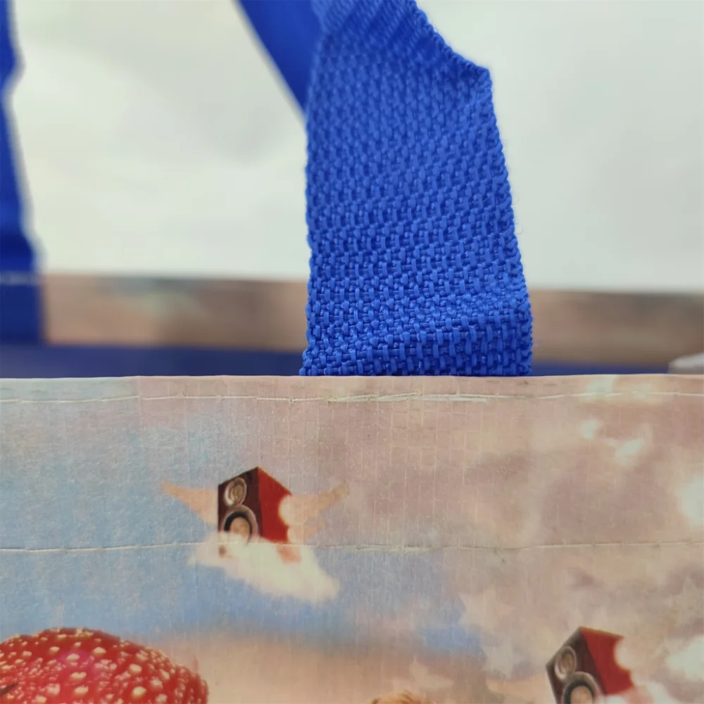 Custom printed polypropylene popular standard eco custom PP woven bag with zipper - PW23R007 - Detail