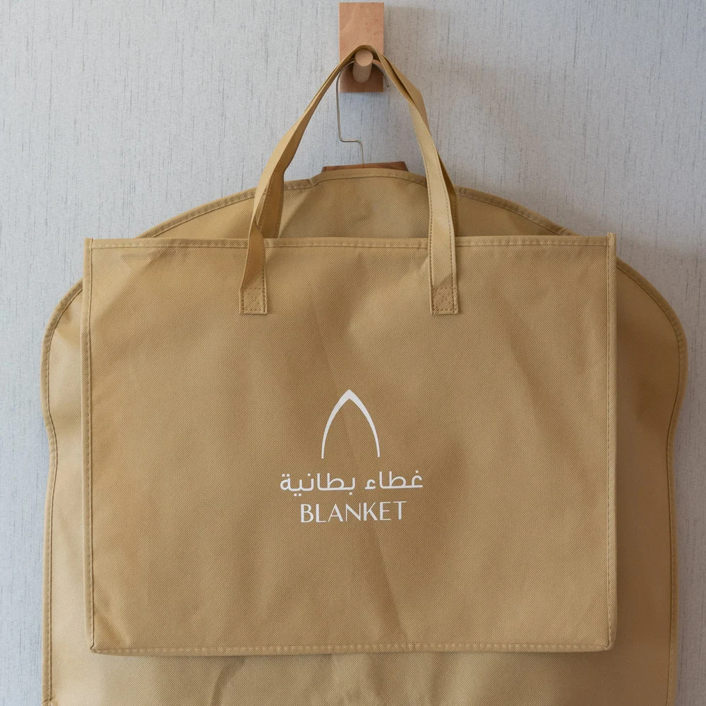 Custom logo dust suit cover garment bag for mens clothes - SC23R002 - Detail